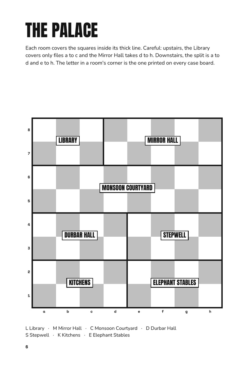 The palace map